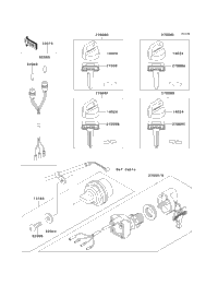 hourouページ Kawasaki ATV 1992 OEM Parts Diagram for CARBURETOR