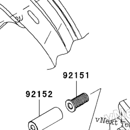 2004 Kawasaki NINJA ZX-6R (ZX636-B2) Engine Mount | Babbitts