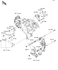 2007 Kawasaki NINJA ZX-14 (ZX1400A7FA) Engine Mount | Babbitts