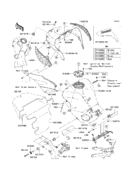 2005 Kawasaki NINJA ZX-6R (ZX636-C1) Fuel Tank | Babbitts