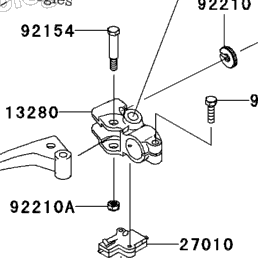2011 Kawasaki NINJA 250R (EX250JBFA) Handlebar | Babbitts Kawasaki