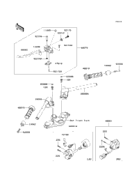 2011 Kawasaki NINJA 250R (EX250JBFA) Handlebar | Babbitts Kawasaki