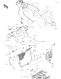 R☆W 2019 Kawasaki Ninja ZX-6R (ZX636GKFA) Radiator | Holzhauers