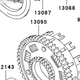 2007 Kawasaki VULCAN 1600 NOMAD (VN1600D7F) Clutch | Babbitts