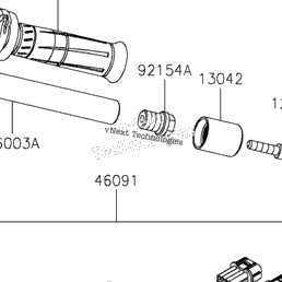 2024 Kawasaki Ninja ZX-6R ABS (ZX636JRFBN) Handlebar | Babbitts