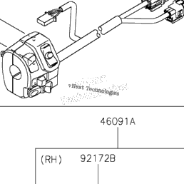2025 Kawasaki ZX636KSFAL Handlebar | Babbitts Polaris PartsHouse