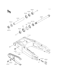 1991 Kawasaki NINJA ZX-7R (ZX750-K1) Swing Arm | Babbitts Kawasaki