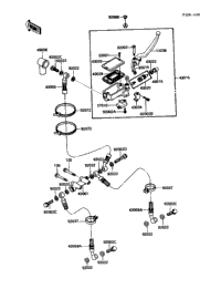 1989 Kawasaki NINJA ZX-10 (ZX1000-B2) Front Master Cylinder