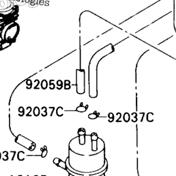 1989 Kawasaki NINJA ZX-7 (ZX750-H1) Fuel Evaporative System