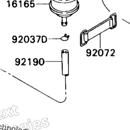 1989 Kawasaki NINJA ZX-7 (ZX750-H1) Fuel Evaporative System