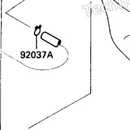 1989 Kawasaki NINJA ZX-7 (ZX750-H1) Fuel Evaporative System