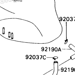 1989 Kawasaki NINJA ZX-7 (ZX750-H1) Fuel Evaporative System