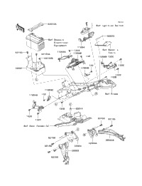 2007 Kawasaki NINJA ZX-6R (ZX600P7F) Frame Fittings (Rear