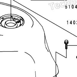 1996 Kawasaki NINJA ZX-6R (ZX600-F2) Fuel Tank (Zx600-F2