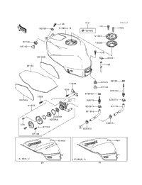 1996 Kawasaki NINJA ZX-6R (ZX600-F2) Fuel Tank (Zx600-F2