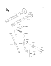 2000 Kawasaki NINJA ZX-6R (ZX600-J1) Camshaft(S)/Tensioner