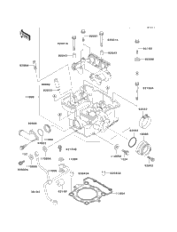 1994 Kawasaki KLX250R (KLX250-D2) Cylinder Head | Babbitts
