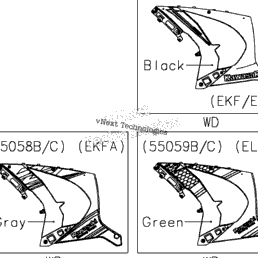 2019 Kawasaki Ninja ZX-10R (ZX1002EKFA) Cowling Lowers | Babbitts