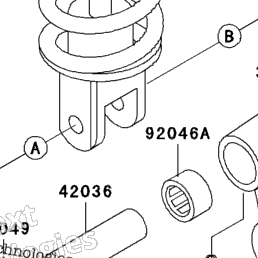 1997 Kawasaki NINJA ZX-11 (ZX1100-D5) Rear Suspension | Babbitts