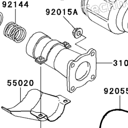 1998 Kawasaki BAYOU 220 (KLF220-A11) Drive Shaft/Final Gear