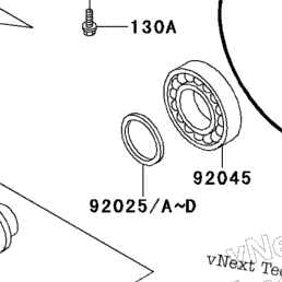 1998 Kawasaki BAYOU 220 (KLF220-A11) Drive Shaft/Final Gear