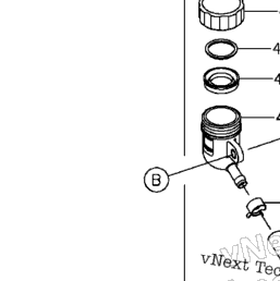 2015 Kawasaki NINJA ZX-6R ABS (ZX636FFF) Rear Master Cylinder