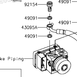 2015 Kawasaki NINJA ZX-6R ABS (ZX636FFF) Rear Master Cylinder