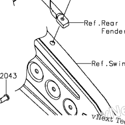 2015 Kawasaki NINJA ZX-6R ABS (ZX636FFF) Rear Master Cylinder