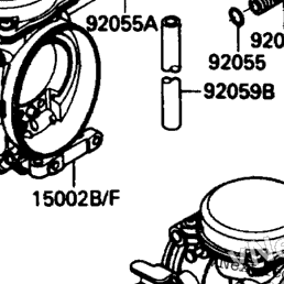 1990 Kawasaki ZX-10 (ZX1000-B3) Carburetor | Babbitts Kawasaki
