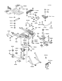 1995 Kawasaki VOYAGER XII (ZG1200-B9) Accessory (Trunk Bracket
