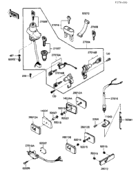 1984 Kawasaki Ninja (ZX900-A1) Ignition Switch/Locks/Reflectors