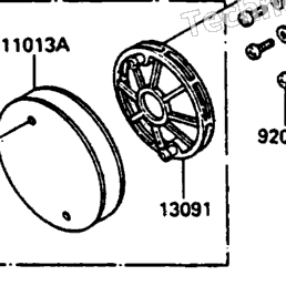 1987 Kawasaki KDX200 (KDX200-C2) Air Cleaner | Babbitts Kawasaki