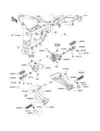 2012 Kawasaki NINJA 250R (EX250JCF) Footrests | Babbitts Kawasaki