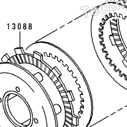 1999 Kawasaki KDX200 (KDX200-H5) Clutch | Babbitts Kawasaki Parts