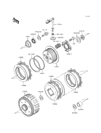 1995 Kawasaki KDX200 (KDX200-H1) Clutch | Babbitts Kawasaki