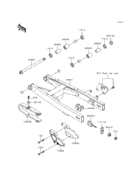 1997 Kawasaki KX80 (KX80-R7) Swingarm | Babbitts Kawasaki Parts House