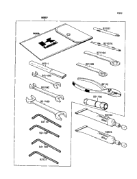 1990 Kawasaki NINJA ZX-7 (ZX750-H2) Owner's Tools | Holzhauers