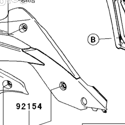 2013 Kawasaki KX250F (KX250ZDF) Radiator | Babbitts Kawasaki Parts