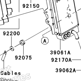 2013 Kawasaki KX250F (KX250ZDF) Radiator | Babbitts Kawasaki Parts