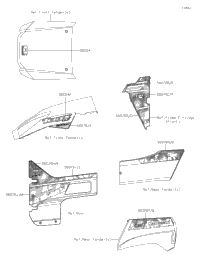 2021 Kawasaki Teryx LE (KRF800GMFNN) Decals | Babbitts Kawasaki