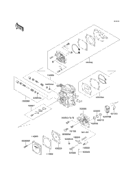 1995 Kawasaki JET SKI 900ZXI (JH900-A1) Carburetor Parts