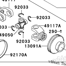 Caltric Front Axle CV Boot Kit For Kawasaki Prairie 300 KVF300A 1999-2002