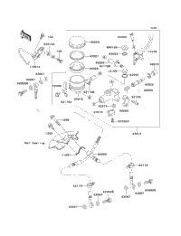 2000 Kawasaki NINJA ZX-6R (ZX600-J1) Front Master Cylinder
