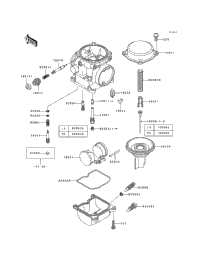 1995 Kawasaki VULCAN 500 (EN500-A6) Carburetor Parts | Babbitts