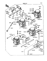 1990 Kawasaki NINJA ZX-7 (ZX750-H2) Carburetor | Babbitts Kawasaki