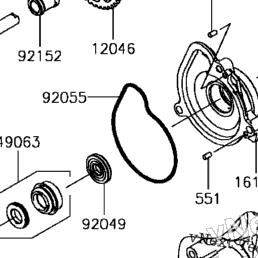 P出品 2016 Kawasaki NINJA ZX-10R (ZX1000RGF) Oil Pump/Oil Filter