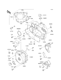 2004 Kawasaki KFX250 MOJAVE (KSF250-A18) Engine Cover(S