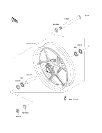2007 Kawasaki NINJA ZX-10R (ZX1000D7FA) Front Wheel | Babbitts