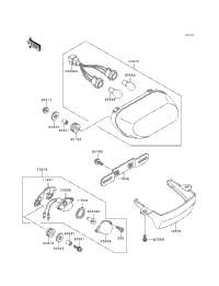 1993 Kawasaki NINJA ZX-6 (ZX600-E1) Taillight(S) | Babbitts Suzuki
