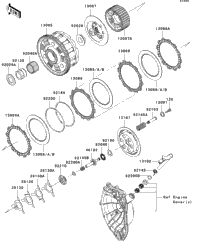 2009 Kawasaki NINJA ZX-6R (ZX600R9FA) Clutch | Holzhauers